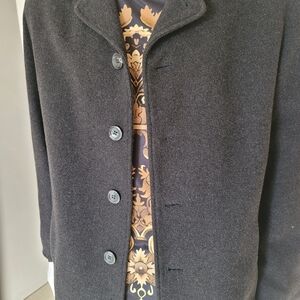 ❗️ Black Button-Up BOSA OVERCOAT and Long Sleeve Designed Shirt COMBO ❗️